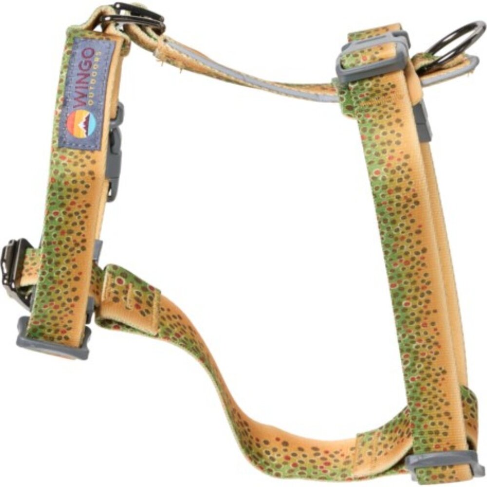 Wingo Outdoors 2-in-1 Dog Harness L - Chest 32"-44" Reflective Piping NWT